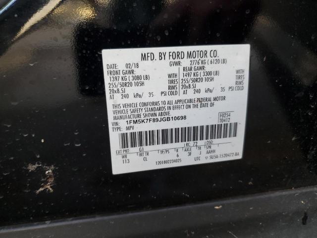 Photo 13 VIN: 1FM5K7F89JGB10698 - FORD EXPLORER L 