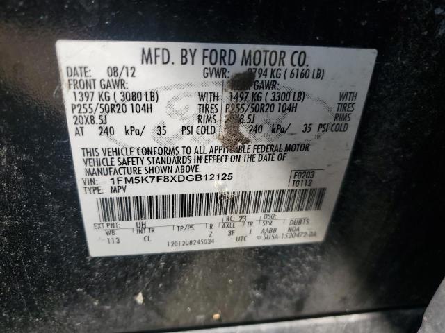 Photo 12 VIN: 1FM5K7F8XDGB12125 - FORD EXPLORER 