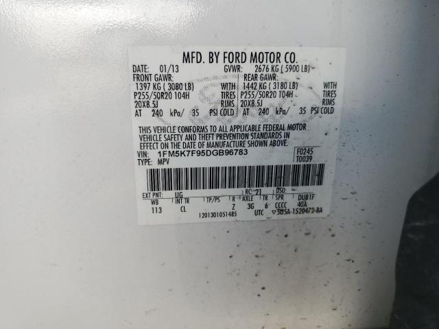 Photo 13 VIN: 1FM5K7F95DGB96783 - FORD EXPLORER L 