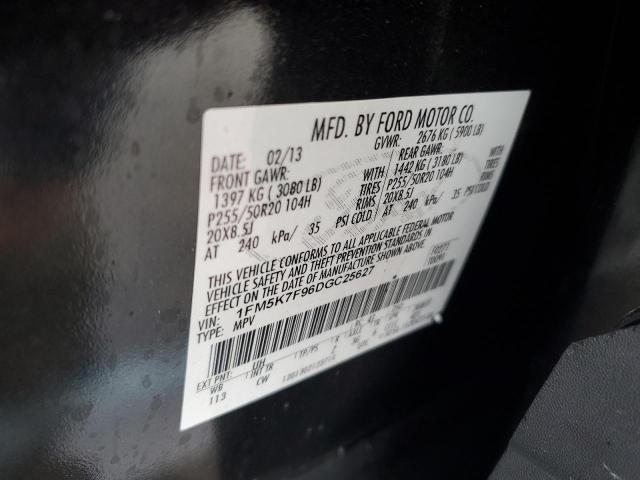 Photo 12 VIN: 1FM5K7F96DGC25627 - FORD EXPLORER L 