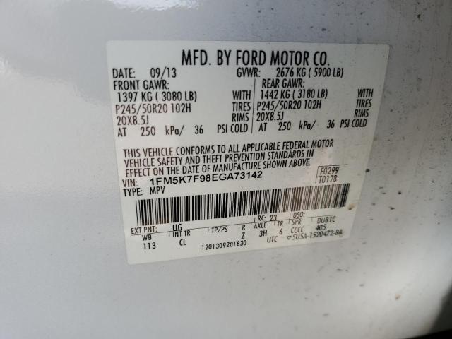 Photo 12 VIN: 1FM5K7F98EGA73142 - FORD EXPLORER L 