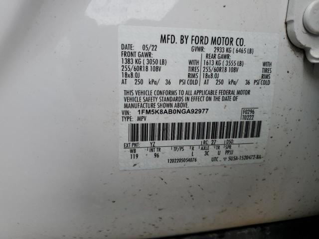 Photo 12 VIN: 1FM5K8AB0NGA92977 - FORD EXPLORER P 