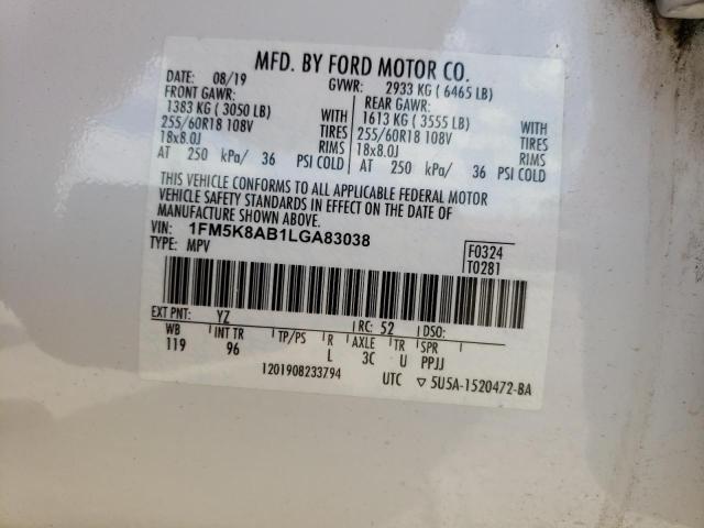 Photo 13 VIN: 1FM5K8AB1LGA83038 - FORD EXPLORER P 