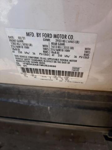 Photo 13 VIN: 1FM5K8AB1MGB24690 - FORD EXPLORER P 