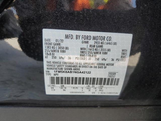 Photo 12 VIN: 1FM5K8AB1NGA42122 - FORD EXPLORER P 