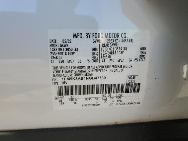 Photo 12 VIN: 1FM5K8AB1NGB47730 - FORD EXPLORER P 