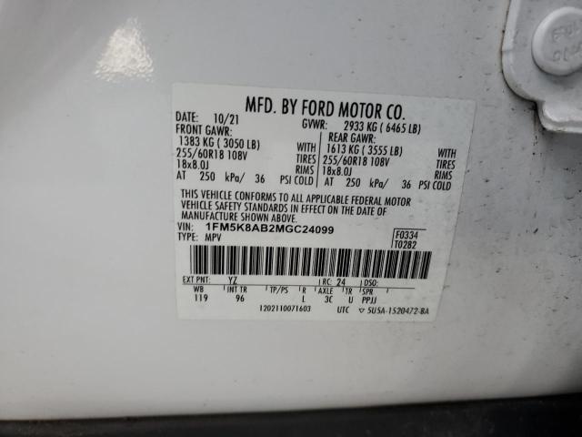 Photo 11 VIN: 1FM5K8AB2MGC24099 - FORD EXPLORER P 