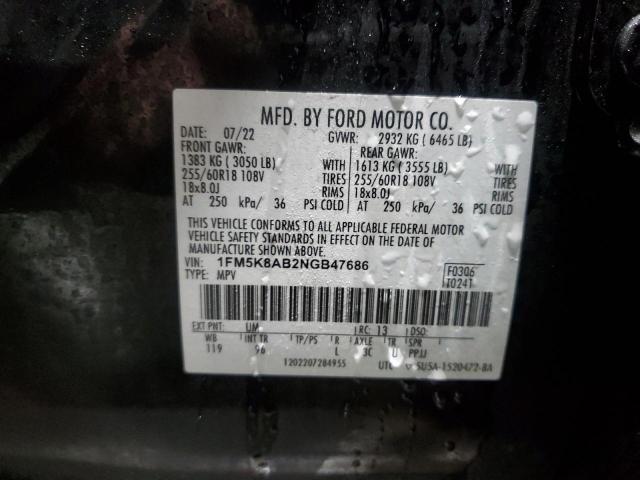 Photo 12 VIN: 1FM5K8AB2NGB47686 - FORD EXPLORER P 