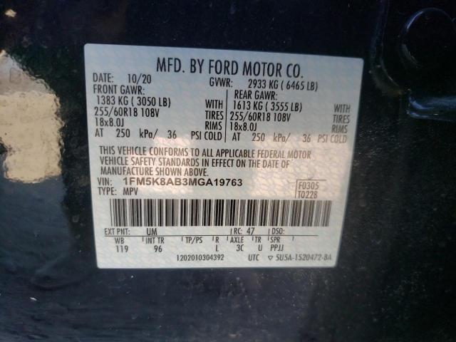 Photo 9 VIN: 1FM5K8AB3MGA19763 - FORD EXPLORER P 