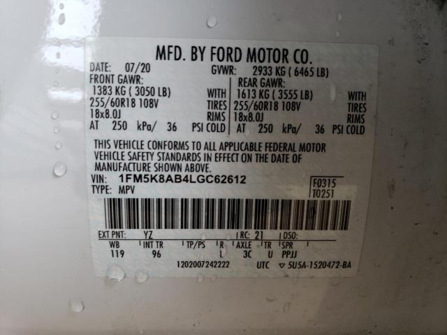 Photo 12 VIN: 1FM5K8AB4LGC62612 - FORD EXPLORER P 