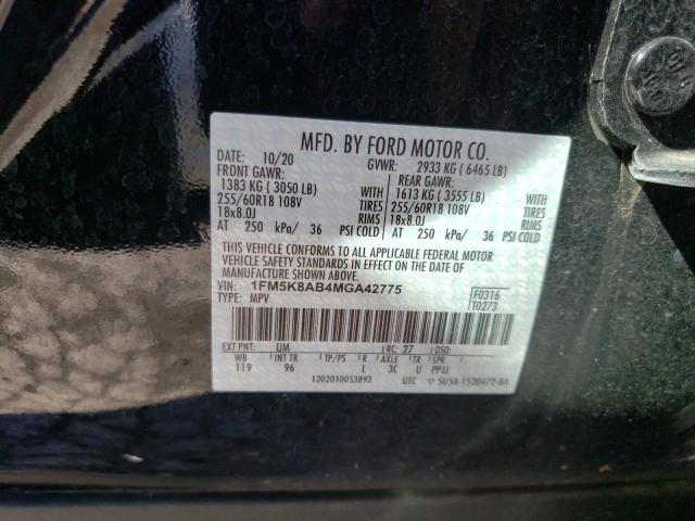 Photo 9 VIN: 1FM5K8AB4MGA42775 - FORD EXPLORER P 