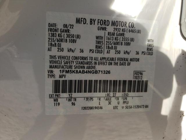 Photo 13 VIN: 1FM5K8AB4NGB71326 - FORD EXPLORER P 