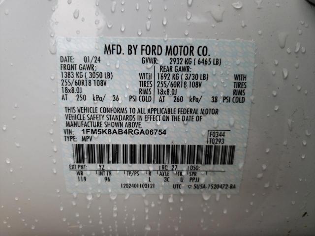 Photo 13 VIN: 1FM5K8AB4RGA06754 - FORD EXPLORER 