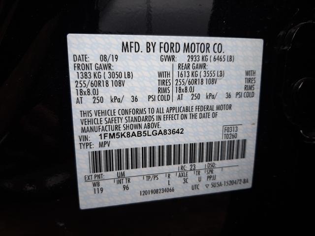 Photo 9 VIN: 1FM5K8AB5LGA83642 - FORD EXPLORER P 