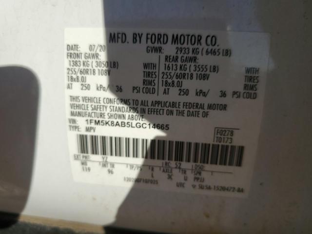 Photo 12 VIN: 1FM5K8AB5LGC14665 - FORD EXPLORER P 