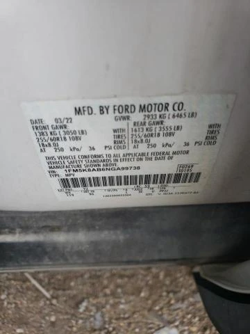 Photo 13 VIN: 1FM5K8AB6NGA99738 - FORD EXPLORER P 