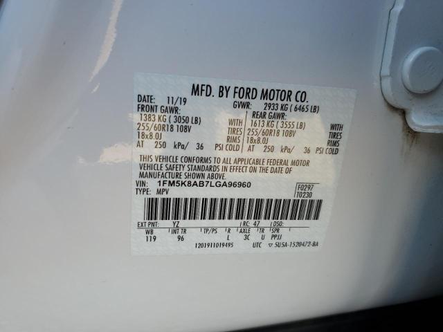 Photo 13 VIN: 1FM5K8AB7LGA96960 - FORD EXPLORER P 