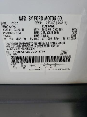 Photo 12 VIN: 1FM5K8AB7LGD18719 - FORD EXPLORER P 