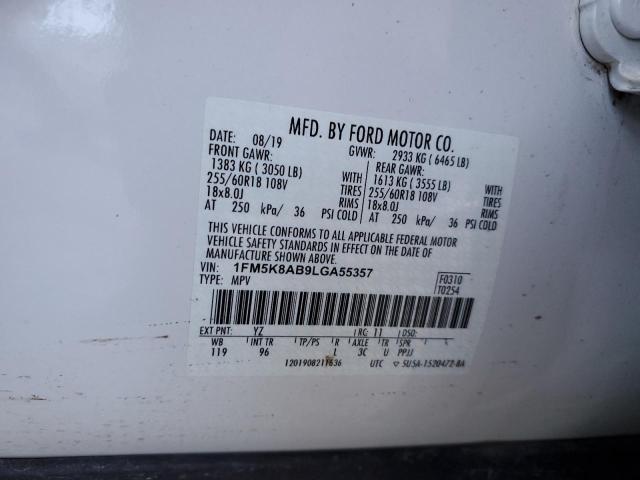 Photo 12 VIN: 1FM5K8AB9LGA55357 - FORD EXPLORER P 