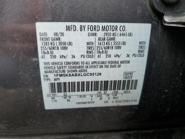 Photo 12 VIN: 1FM5K8ABXLGC95128 - FORD EXPLORER P 