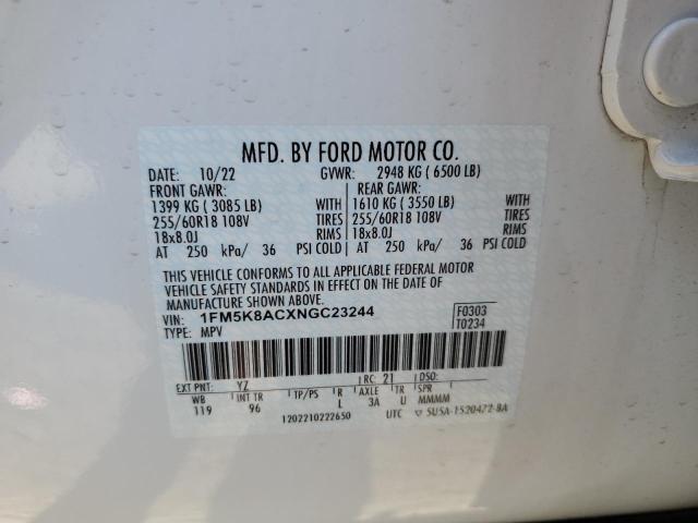 Photo 13 VIN: 1FM5K8ACXNGC23244 - FORD EXPLORER P 