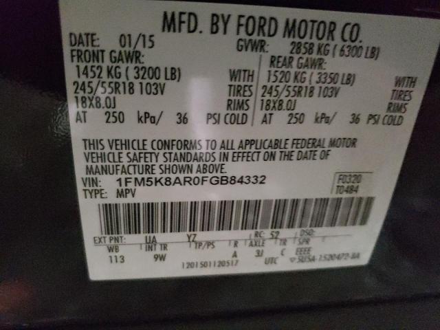 Photo 13 VIN: 1FM5K8AR0FGB84332 - FORD EXPLORER P 