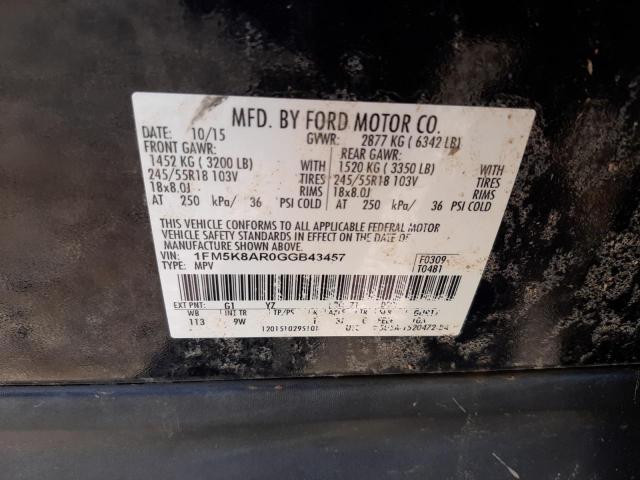 Photo 11 VIN: 1FM5K8AR0GGB43457 - FORD EXPLORER P 