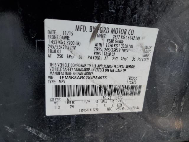 Photo 12 VIN: 1FM5K8AR0GGB54975 - FORD EXPLORER P 