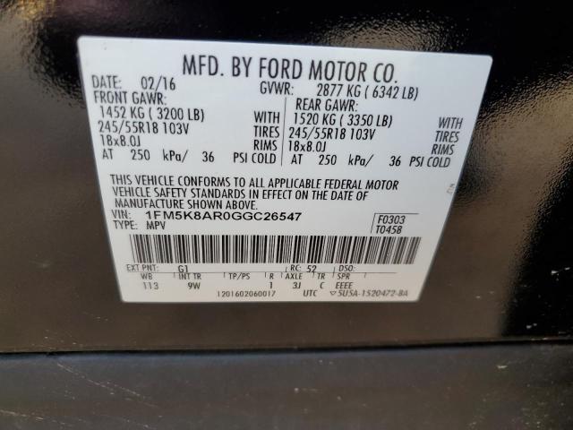 Photo 12 VIN: 1FM5K8AR0GGC26547 - FORD EXPLORER P 