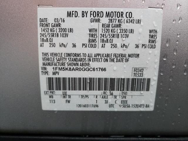 Photo 13 VIN: 1FM5K8AR0GGC61766 - FORD EXPLORER P 