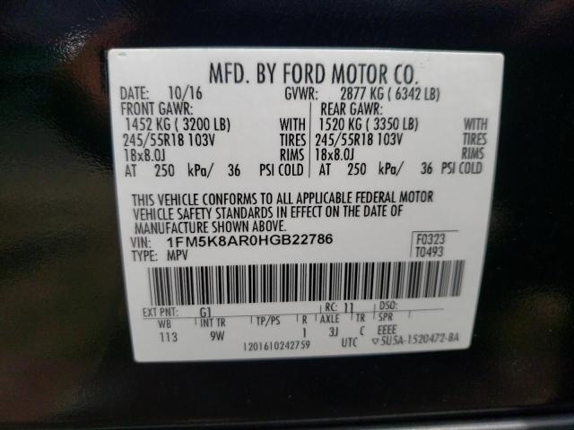 Photo 12 VIN: 1FM5K8AR0HGB22786 - FORD EXPLORER P 