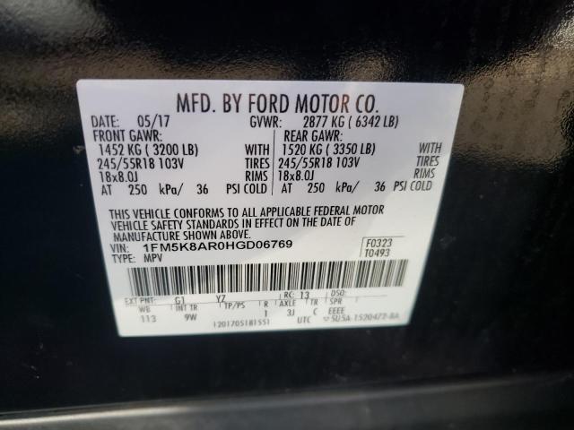 Photo 12 VIN: 1FM5K8AR0HGD06769 - FORD EXPLORER P 