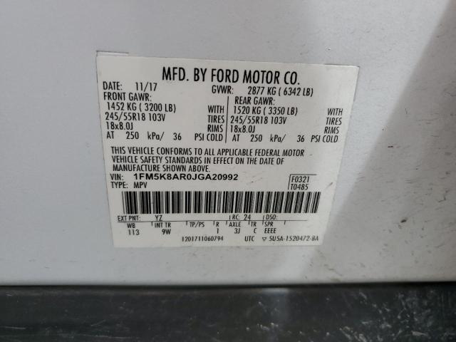 Photo 13 VIN: 1FM5K8AR0JGA20992 - FORD EXPLORER P 