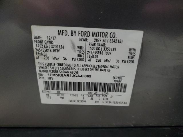 Photo 12 VIN: 1FM5K8AR1JGA46369 - FORD EXPLORER P 