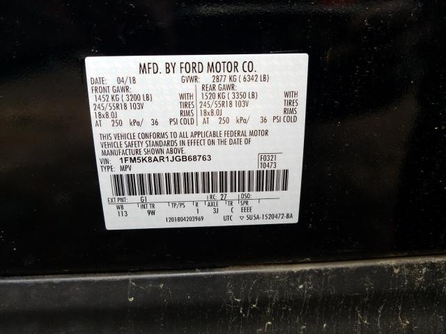 Photo 9 VIN: 1FM5K8AR1JGB68763 - FORD EXPLORER P 