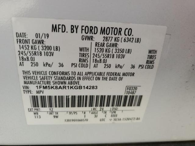 Photo 12 VIN: 1FM5K8AR1KGB14283 - FORD EXPLORER P 