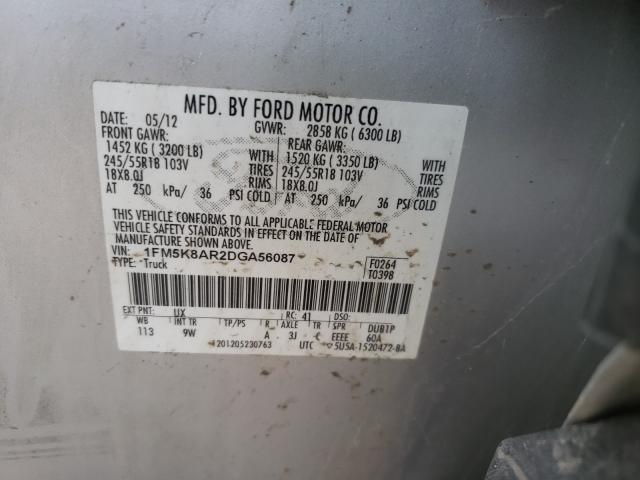 Photo 9 VIN: 1FM5K8AR2DGA56087 - FORD EXPLORER P 