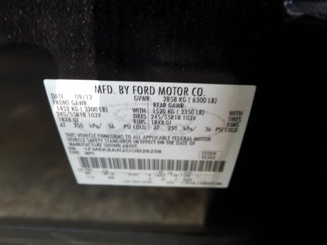 Photo 9 VIN: 1FM5K8AR2DGB28258 - FORD EXPLORER P 