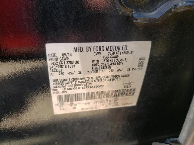 Photo 9 VIN: 1FM5K8AR2FGA89027 - FORD EXPLORER P 