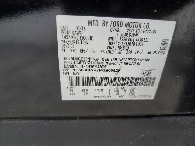 Photo 12 VIN: 1FM5K8AR2HGB00529 - FORD EXPLORER P 