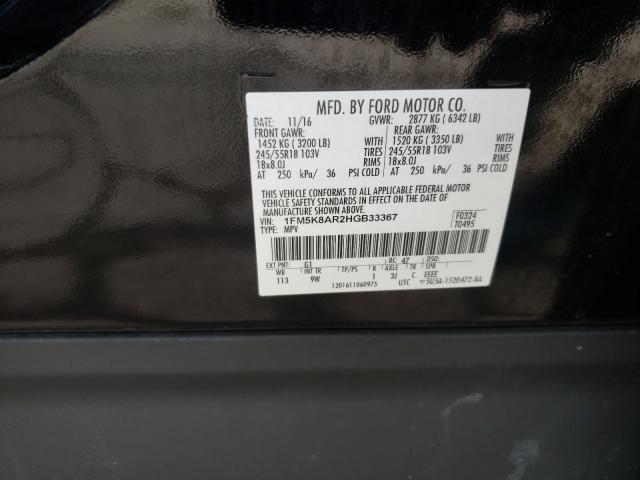 Photo 9 VIN: 1FM5K8AR2HGB33367 - FORD EXPLORER P 