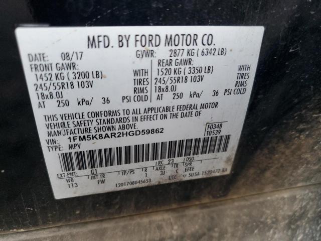 Photo 11 VIN: 1FM5K8AR2HGD59862 - FORD EXPLORER P 