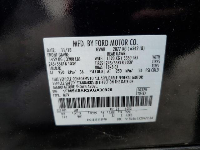 Photo 11 VIN: 1FM5K8AR2KGA30926 - FORD EXPLORER P 