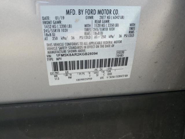 Photo 11 VIN: 1FM5K8AR2KGB28094 - FORD EXPLORER P 