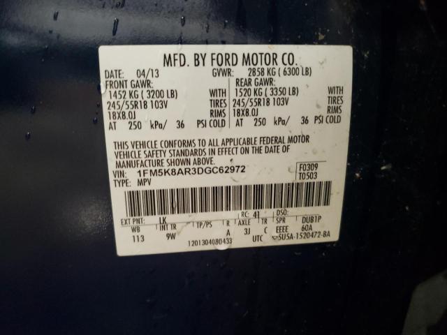 Photo 12 VIN: 1FM5K8AR3DGC62972 - FORD EXPLORER P 