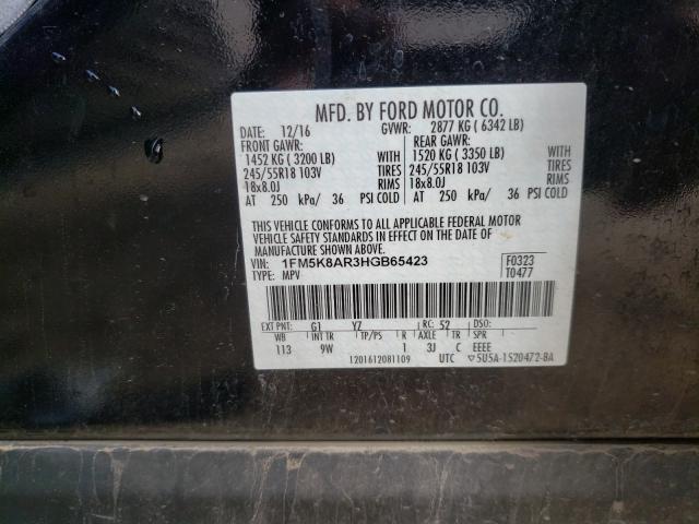 Photo 9 VIN: 1FM5K8AR3HGB65423 - FORD EXPLORER P 