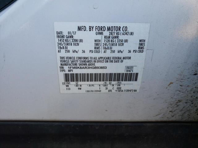 Photo 12 VIN: 1FM5K8AR3HGB93853 - FORD EXPLORER 