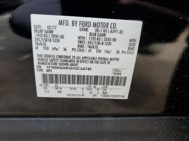 Photo 13 VIN: 1FM5K8AR3HGC24745 - FORD EXPLORER P 