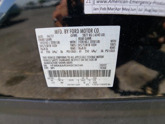 Photo 9 VIN: 1FM5K8AR3HGC86548 - FORD EXPLORER P 