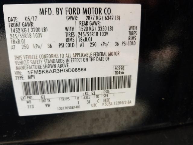 Photo 9 VIN: 1FM5K8AR3HGD06569 - FORD EXPLORER P 